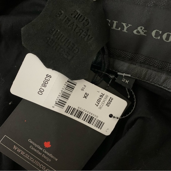 Sly & co 100% genuine leather black Moto jacket - Picture 8 of 8